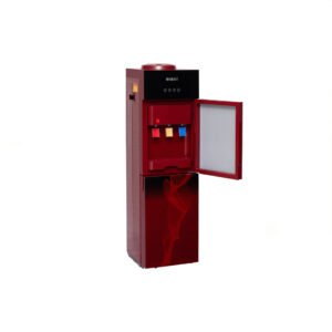 Crystal 3 Taps Red Glass Door Water Dispenser